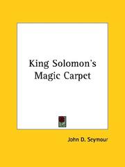Cover of: King Solomon's Magic Carpet