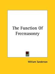 Cover of: The Function Of Freemasonry