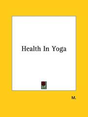 Cover of: Health in Yoga by M.