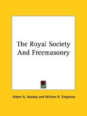 Cover of: The Royal Society and Freemasonry