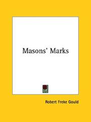 Cover of: Masons' Marks