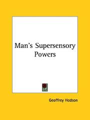Cover of: Man's Supersensory Powers