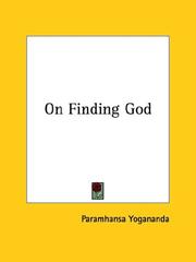 Cover of: On Finding God