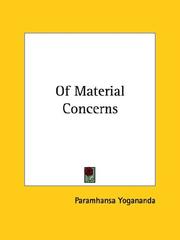 Cover of: Of Material Concerns
