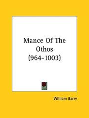 Cover of: Mance of the Othos (964-1003)