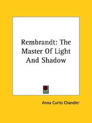 Cover of: Rembrandt by Anna Curtis Chandler