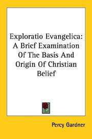 Cover of: Exploratio Evangelica by Percy Gardner