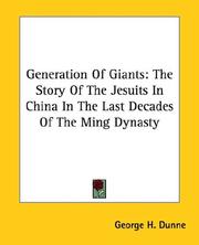 Cover of: Generation Of Giants | George H. Dunne