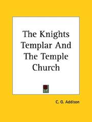 Cover of: The Knights Templar And The Temple Church