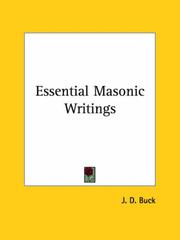 Cover of: Essential Masonic Writings by J. D. Buck