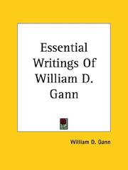 Cover of: Essential Writings Of William D. Gann