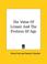 Cover of: The Value of Leisure and the Problem of Age