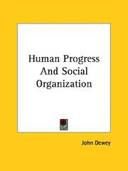 Cover of: Human Progress and Social Organization