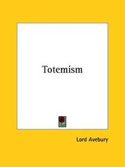 Cover of: Totemism | Lord Avebury