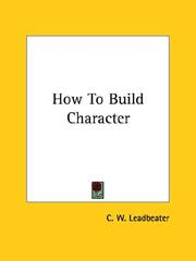 Cover of: How to Build Character