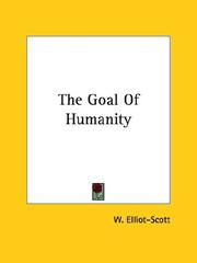 Cover of: The Goal of Humanity
