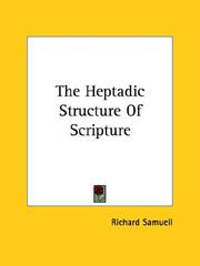 Cover of: The Heptadic Structure of Scripture