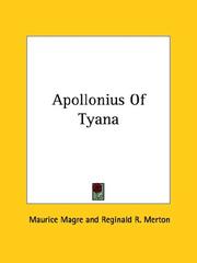 Cover of: Apollonius of Tyana by Maurice Magre