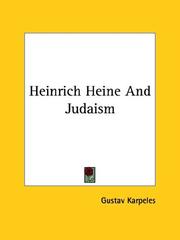 Cover of: Heinrich Heine and Judaism
