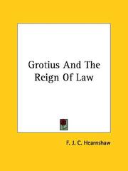 Cover of: Grotius and the Reign of Law