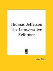 Cover of: Thomas Jefferson: The Conservative Reformer