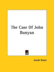 Cover of: The Case of John Bunyan