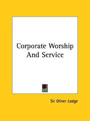 Cover of: Corporate Worship and Service
