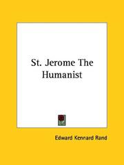 Cover of: St. Jerome the Humanist | Edward Kennard Rand