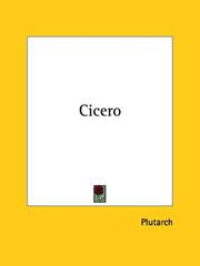 Cover of: Cicero | Plutarch