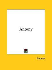 Cover of: Antony