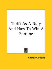 Cover of: Thrift As a Duty and How to Win a Fortune