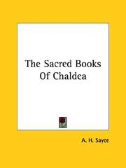 Cover of: The Sacred Books of Chaldea