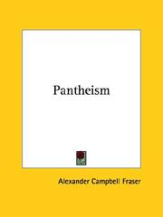 Cover of: Pantheism by Alexander Campbell Fraser