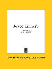 Cover of: Joyce Kilmer's Letters
