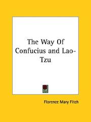 Cover of: The Way of Confucius and Lao-tzu