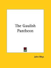 Cover of: The Gaulish Pantheon