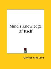 Cover of: Mind's Knowledge of Itself