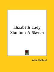Cover of: Elizabeth Cady Stanton: A Sketch