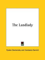 Cover of: The Landlady by Фёдор Михайлович Достоевский