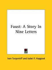 Cover of: Faust by Ivan Sergeevich Turgenev