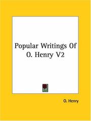 Cover of: Popular Writings Of O. Henry V2