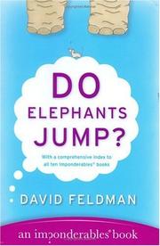 Cover of: Do elephants jump? by Feldman, David