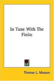 Cover of: In Tune With The Finite