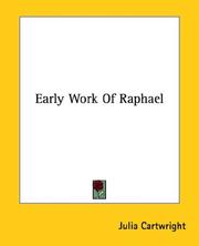 Cover of: Early Work Of Raphael by Ady, Julia Mary Cartwright