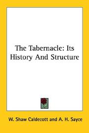 Cover of: The Tabernacle by W. Shaw Caldecott