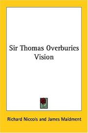 Cover of: Sir Thomas Overburies Vision