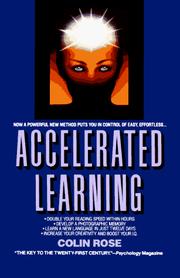 Cover of: Accelerated learning | Colin Penfield Rose
