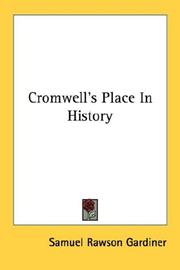 Cover of: Cromwell's Place In History by Gardiner, Samuel Rawson