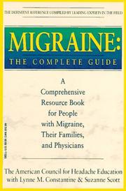 Cover of: Migraine by Lynne M. Constantine, Suzanne Scott