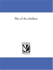 Cover of: War of the rebellion